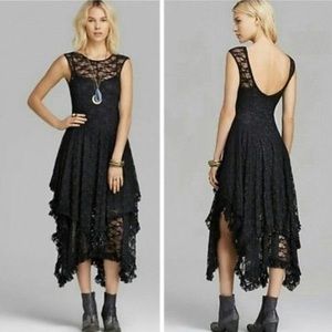 Free People French Courtship Lace Slip Dress xs